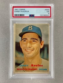1957 Topps Sandy Koufax #302 PSA 5