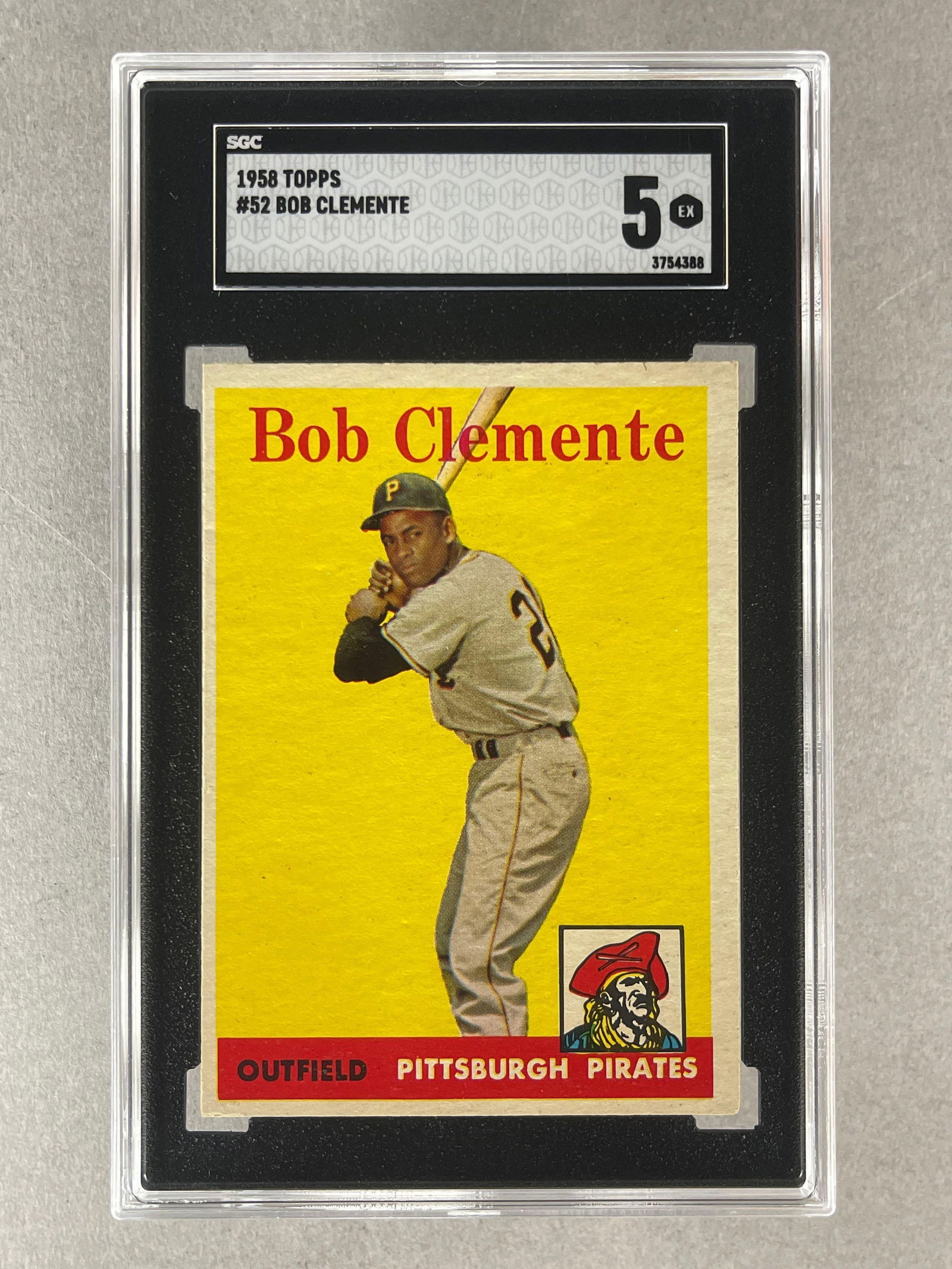 1958 Topps Bob Clemente #52 SGC 5 (1 of 2)