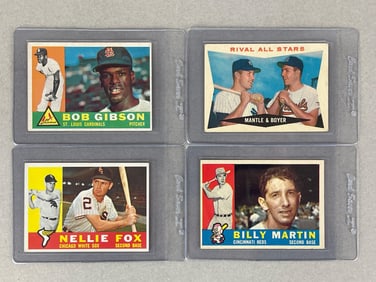 1960 Topps Bob Gibson/ Mantle/ Fox and More #212