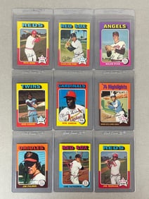 9 - 1975 Topps Baseball HOFs Cards
