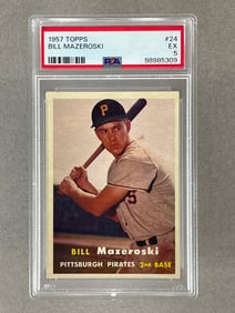 1957 Topps Bill Mazeroski #24 PSA 5 Rookie
