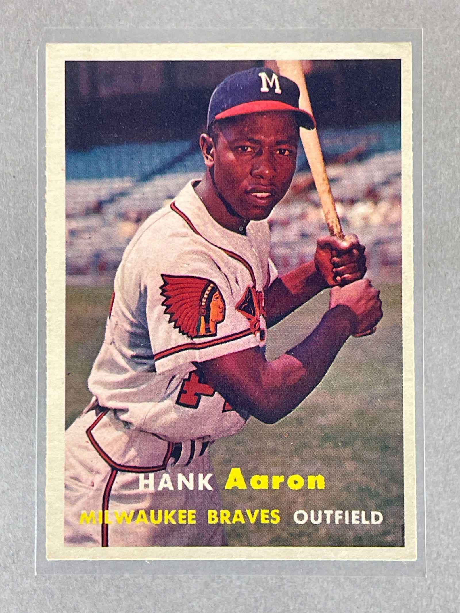 1957 Topps Hank Aaron #20 (1 of 2)