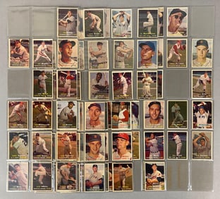 71 - 1957 Topps Baseball 1st Series Cards with Stars and Rookies