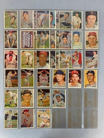 40 - 1957 Topps Baseball Scarce 4th Series with Single Prints