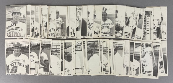 Rare 1973 and 74 TCMA Cedar Rapids Astros High-Grade Team Sets