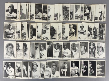 Rare 1975 and 76 TCMA Dubuque Packers Minor League Team Set