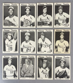 Rare 1976 TCMA Arkansas Travelers Team Set of 12, Ken Oberkfell 1st Card