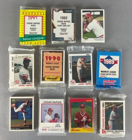 10 - 1987 - 92 Cedar Rapids Reds Team Sets with Trevor Hoffman Rookie