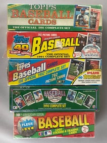 5 - 1990 - 92 Topps, Upper Deck, and Fleer Factory Sealed Sets