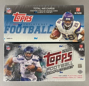 2010 and 14 Topps Football Factory Sealed Sets