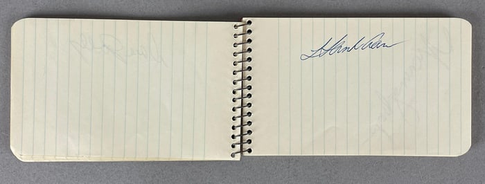 1950s Milwaukee Braves Autograph Book with 24 - Signatures Including Hank Aaron