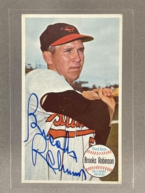 1964 Topps Giant Brooks Robinson Signed Card with JSA LOA