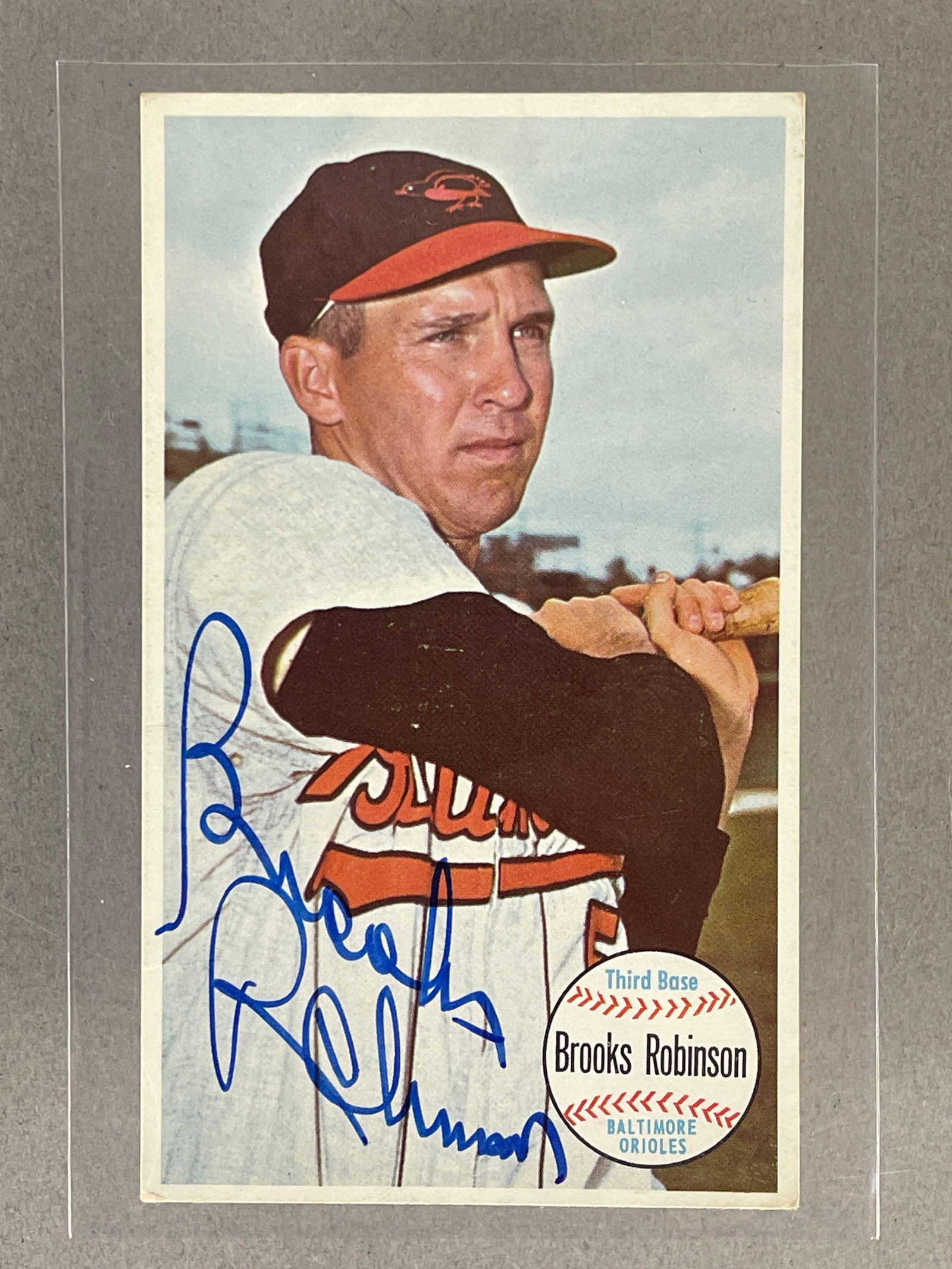 1964 Topps Giant Brooks Robinson Signed Card with JSA LOA (1 of 3)
