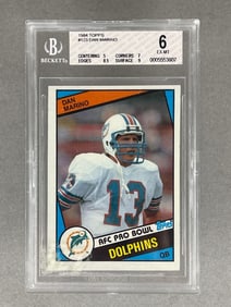 1984 Topps Dan Marino #123 Rookie BVG 6