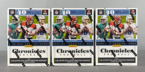 3 - 2020 Chronicles Football Blaster Boxes