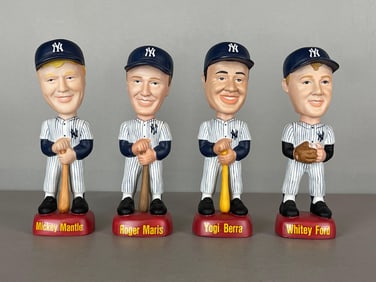 4 - New York Yankee HOFs SAM Bobbleheads