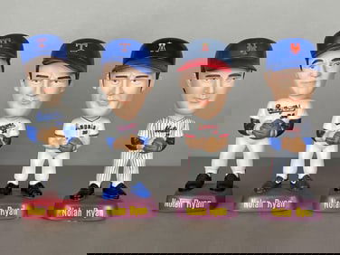 4 - 1992 - 95 Nolan Ryan SAM Bobbleheads with Matching Numbers