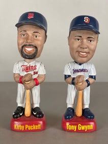 1995 - 96 Kirby Puckett and Tony Gwynn SAM Baseball Bobbleheads