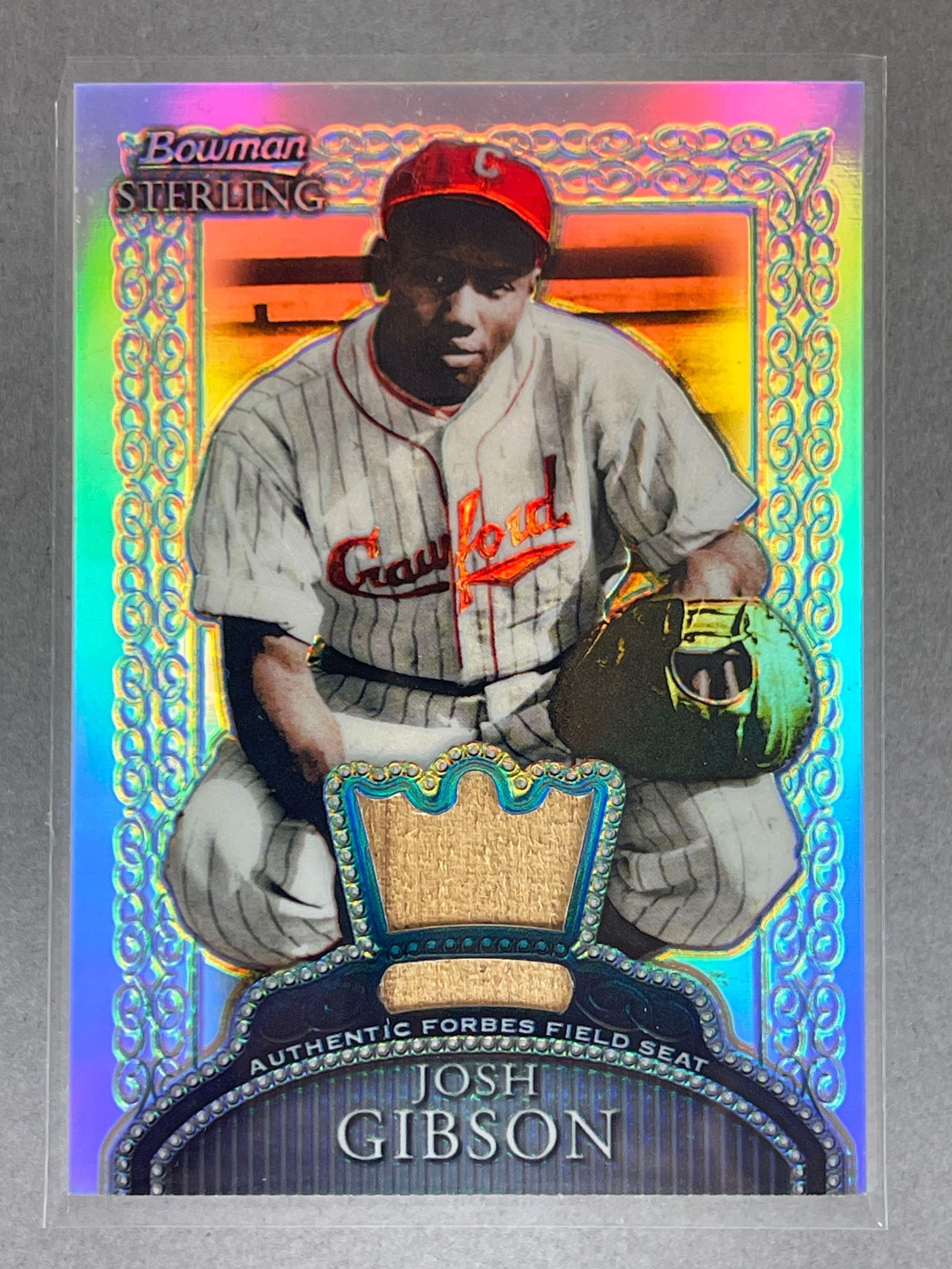 2005 Bowman Sterling Refractor Relic Josh Gibson 102/199: Not many Josh Gibson Relic cards