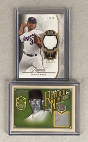 2012 Prime Cuts Retired Numbers and 2013 Tier One Jerseys Nolan Ryan
