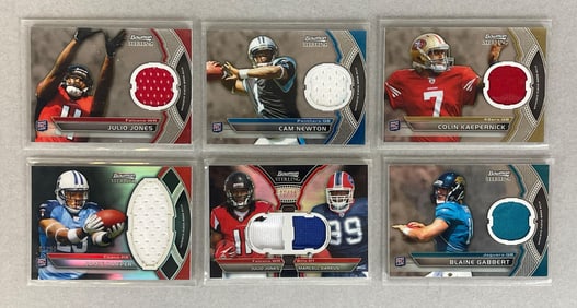 6 - 2011 Bowman Sterling Football Rookie Relic Cards