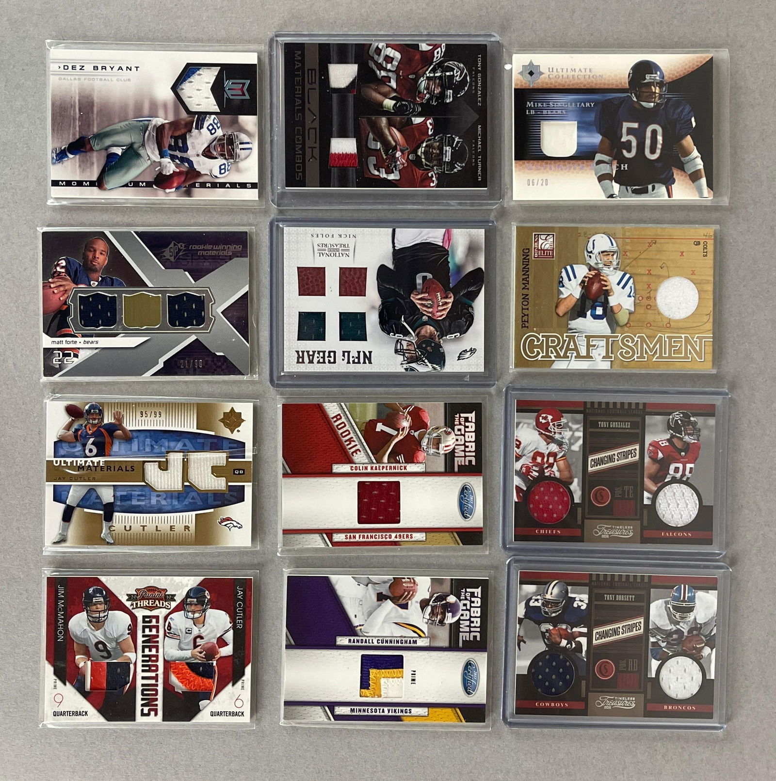 12 - 2005 - 12 Football HOFs and Stars, Jersey ad Relic Cards (1 of 2)