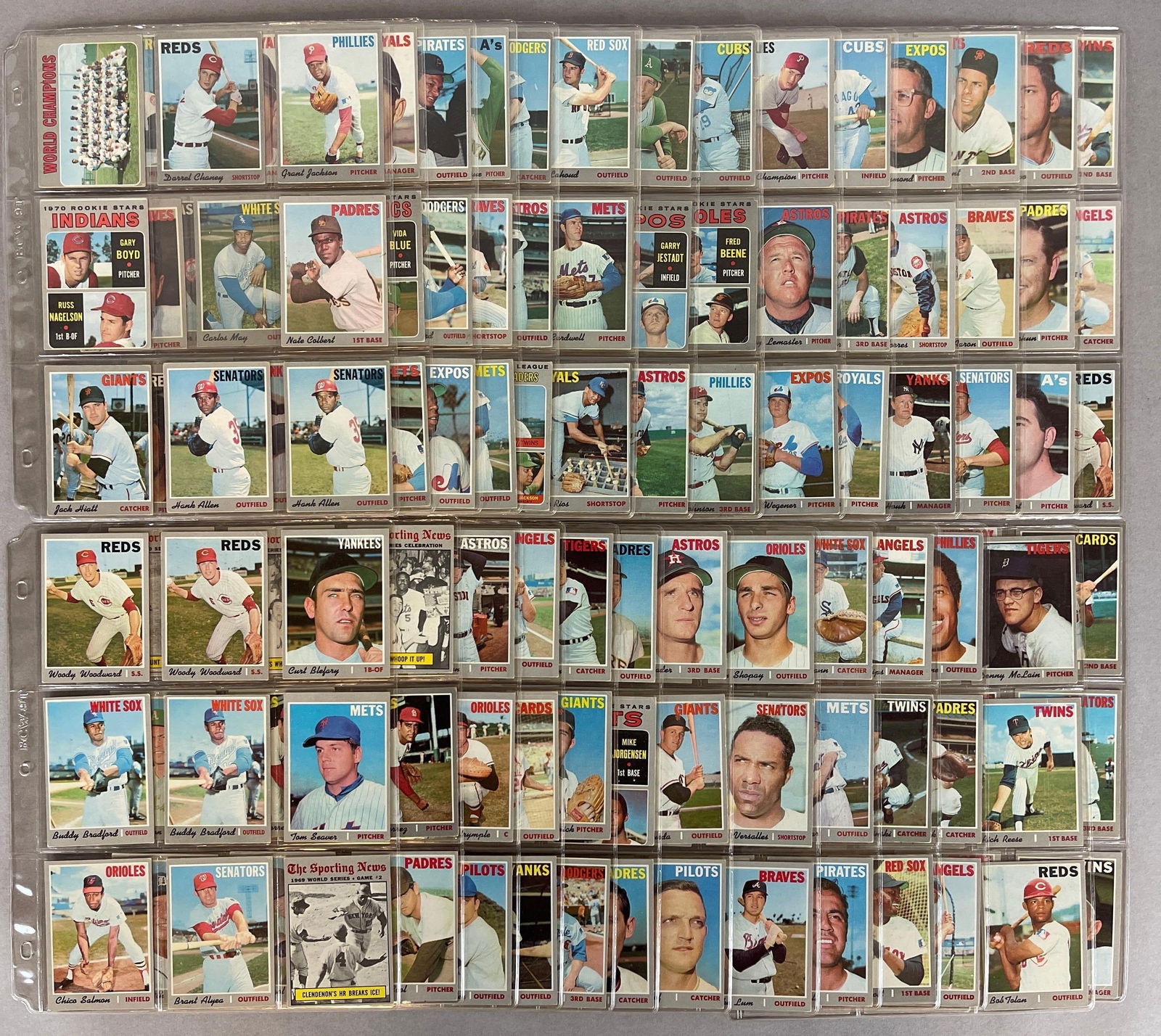 250+ 1970 Topps Baseball Cards with HOFs, Stars, and Rookies (1 of 9)
