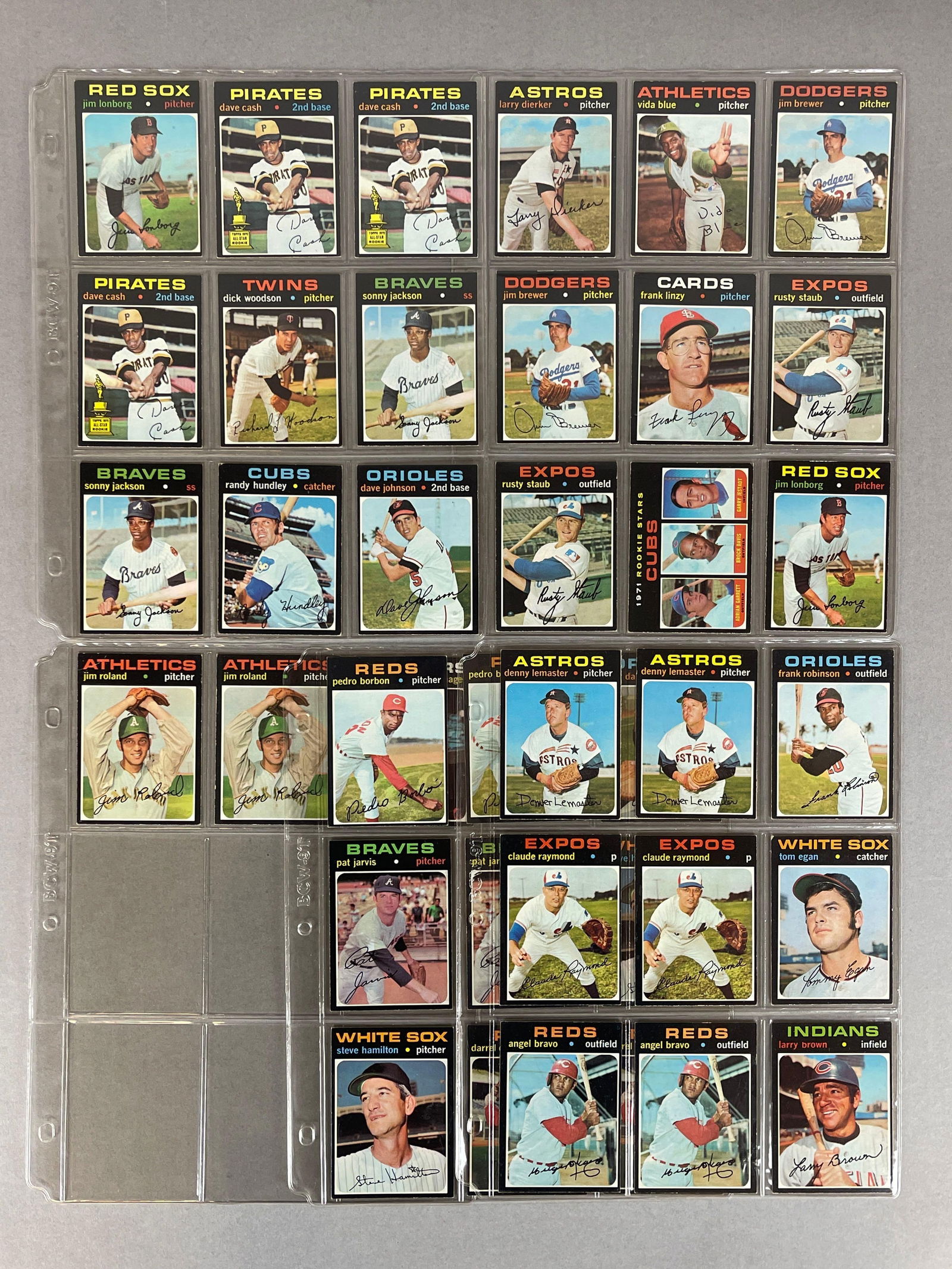39 - 1971 Topps Baseball Semi High Numbers with HOFs, and High-Grades (1 of 4)