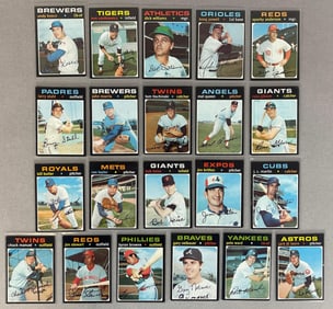 21 - 1971 Topps Baseball High Numbers with Single Prints