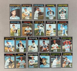 22 - 1971 Topps Baseball High Numbers with Single Prints