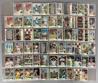 170+ 1973 Topps Baseball Cards with HOFs, Stars, and Rookies