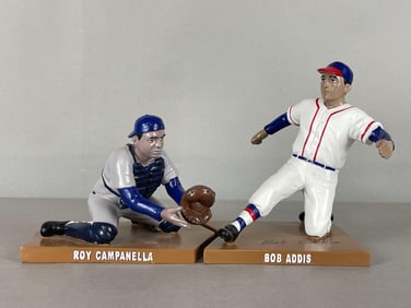 2013 Hartland Bob Addis Auto ad Roy Campanella Hartland Statues 29/100