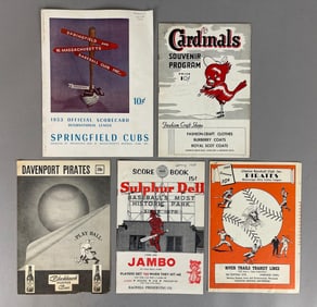 5 - 1950s Davenport, Clinton, Pirates, Nashville Vols, Springfield Cubs, and Hamilton Cardinals