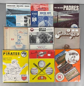 9 - 1960s - 70s Denver Bears, Houston Buffs, San Diego Padres, and Other Minor League Scorebooks