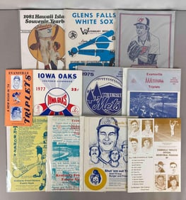 11 - 1972 - 81 Iowa Oaks, Hawaii Islanders, Evansville Triplets, and Wausau Mets Programs