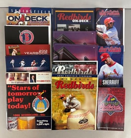 25+ 1985 - 2017 Memphs Red Birds and Springfield Cardinals Yearbooks, Scorecards, and More