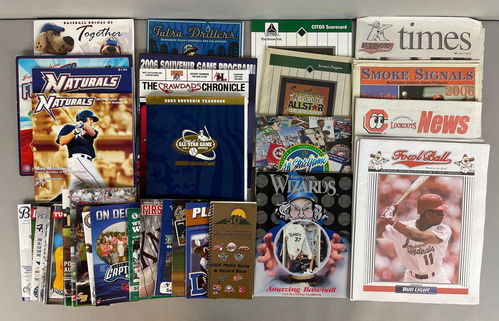 50+ 1990s - 2000s Minor League Programs, Yearbooks, Magazines, and More: Some have autograph included, could be some good ones in there