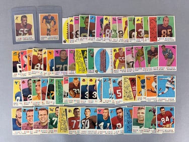75+ 1959 Topps Football Cards with HOFs and Rookies