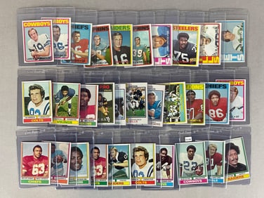 30+ 1972 - 74 Topps Football HOFs and Stars