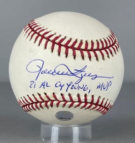 Rollie Fingers Signed Official MLB Rawlings Baseball with Inscription
