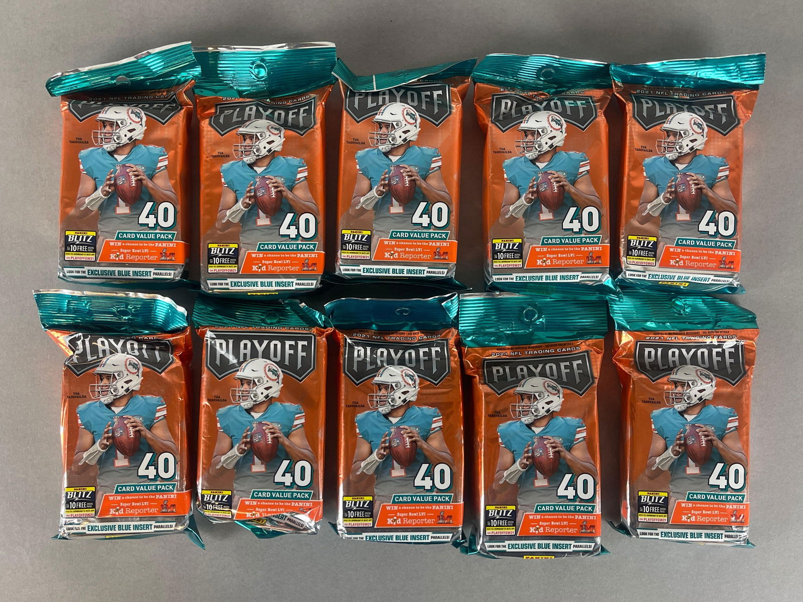 10 - 2021 Playoff Football Value Packs (1 of 2)
