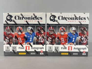 2 - 2021 Chronicle Football Draft Picks Mega Boxes