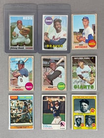 9 - 1967 - 76 Topps Baseball HOFs Cards