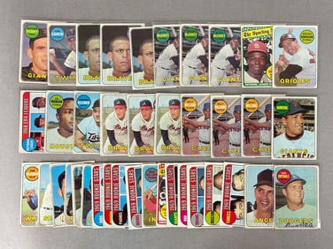 35+ 1969 Topps Baseball Cards with HOFs and Rookies