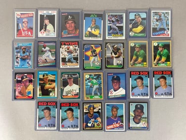 25 - 1980s Baseball Strs and Rookies