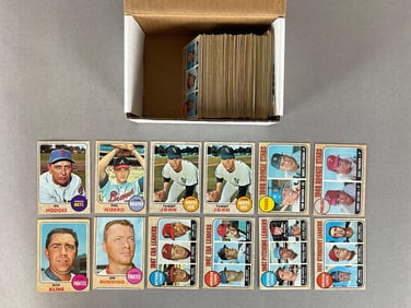 165+ 1968 Topps Baseball Cards with HOFs, Stars, and Rookies