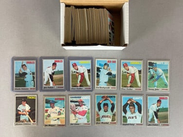 245+ 1970 Topps Baseball Cards with HOFs and Rookies