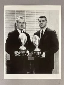 1962 Mike Ditka and Paul Hornung Award Presentation Photo from Seattle Times