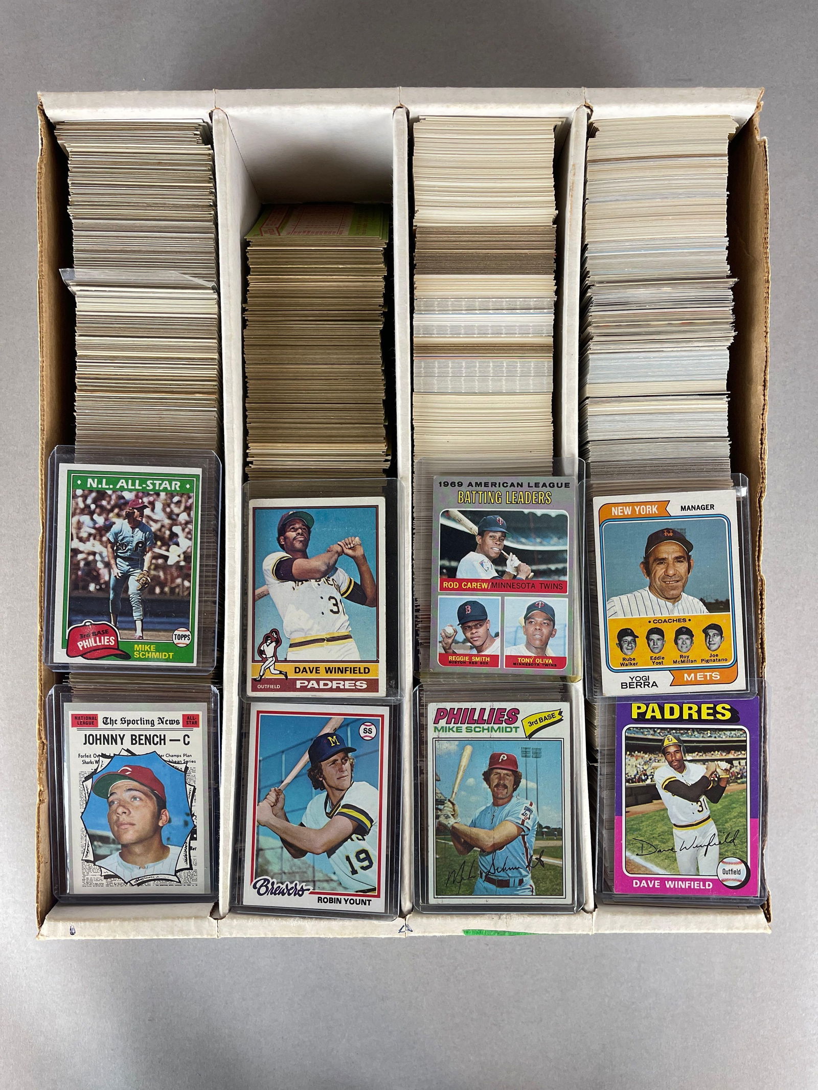 3000+ 1970s - 90s Baseball Cards with HOFs, Stars, and Rookies (1 of 4)