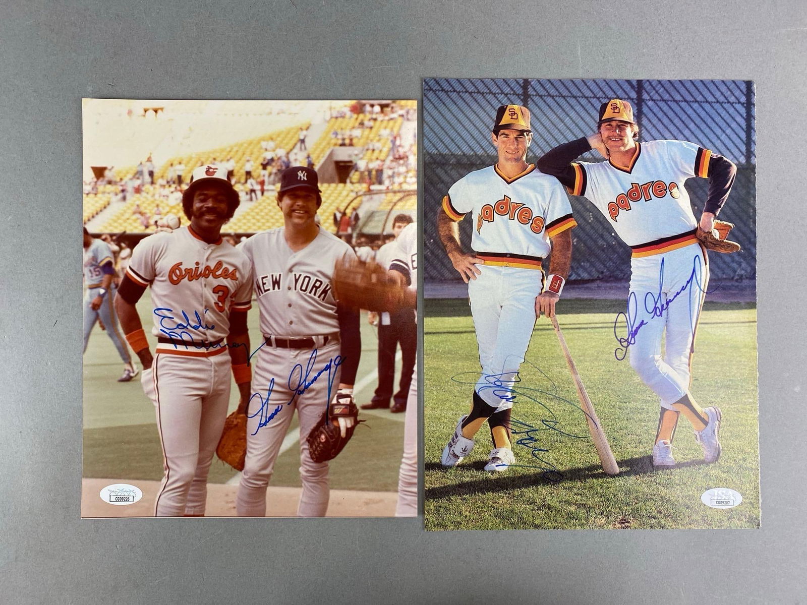 Eddie Murray Goose Gossage and Steve Garvey and Goose Gossage Signed Photos with JSA COA (1 of 5)